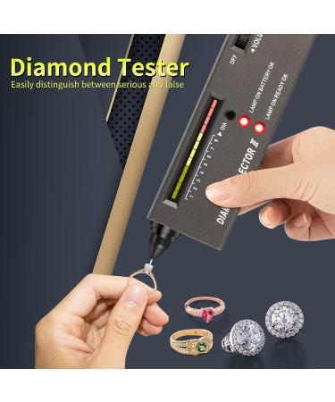 Diamond Tester Pen - High Accuracy Professional Jeweler Tool for Novice and Expert - Portable Thermal Conductivity Meter - Matte Black - Buy Online on GoSupps.com