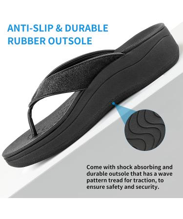 Elevate Your Comfort with ERGOfoot Women's Arch Support Platform Flip Flops - Buy Online on GoSupps.com