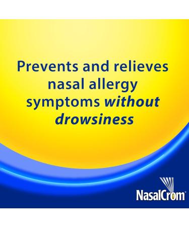 NasalCrom Nasal Spray Allergy Symptom Controller | 200 Sprays | .88 FL OZ (2 Pack) 0.88 Fl Oz (Pack of 2) - Buy Online on GoSupps.com