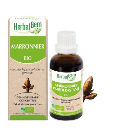 HERBALGEM - Mother Macerate - Organic Horse Chestnut - Concentrated Gemmotherapy Food Supplement - Fresh Bud Extract - Pou