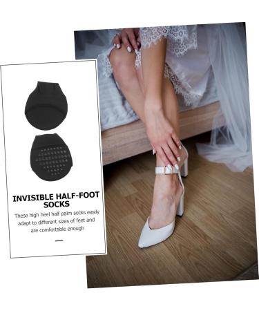 FRCOLOR 8 Pairs Forefoot Pads Invisible High Heel Socks Seamless Half Socks Non-Slip Socks Toe Socks Half Socks Non-Slip Women's Half Socks Summer Coating Liner - Buy Online on GoSupps.com