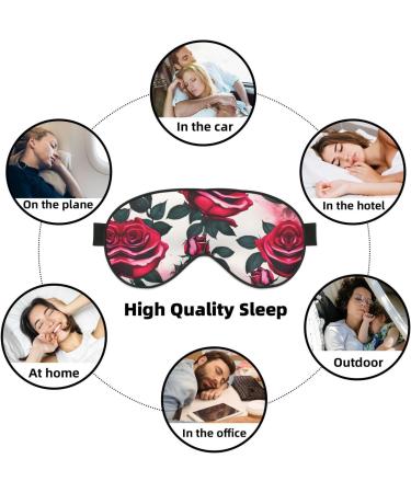 Blossoming Rose Double-Sided Eye Mask | Soft Light Blocking Sleep Mask for Better Sleep Quality - International Shipping Available - Buy Online on GoSupps.com