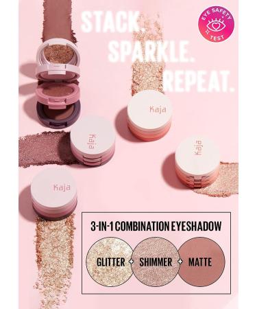 Kaja Beauty Bento Collection - 16 Peach Madeline Bouncy Eyeshadow Trio | Nude Peach Tone | Vegan & Cruelty-Free - Buy Online on GoSupps.com