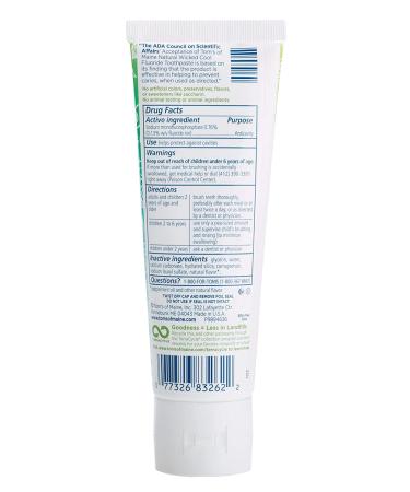 Tom's of Maine Wicked Cool! Fluoride Kids Toothpaste 3-Pack - Natural, Dye-Free, Mild Mint - Buy Online on GoSupps.com