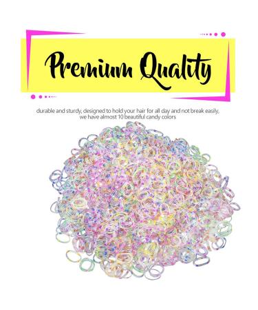 2000 pcs Mini Colorful Elastic Hair Bands for Kids - Colored Fashion Girls Hair Ties - Small Size, No Damage - Buy Online on GoSupps.com