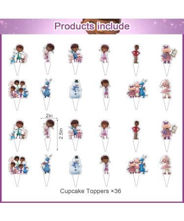 37Pcs Doc McStuffins Party Cake&Cupcake Toppers for Birthday Party Supplies Boys' Theme Birthday Party Decoration - Buy Online on GoSupps.com
