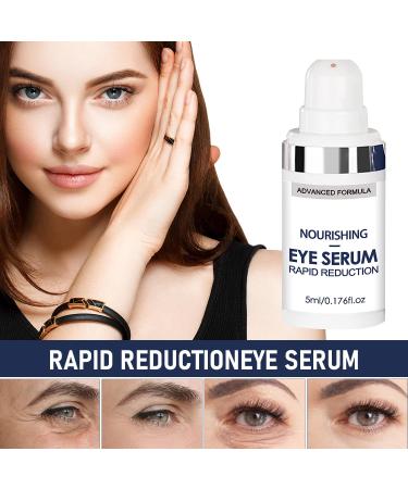 Rapid Reduction Eye Serum Advanced Formula Instant Eye Serum Anti Aging Serum Visibly Reduces Under-eye Bags Nourishing Eye Serum Suitable For All Skin Type (2Pcs) - Buy Online on GoSupps.com