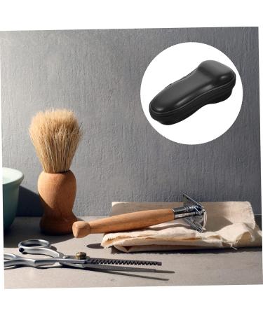 Lurrose Portable Razor Travel Bag - PU Leather Storage Box & Clipper Case for Men | Hard Case Shaving & Shaver Organizer - International Shipping Available - Buy Online on GoSupps.com