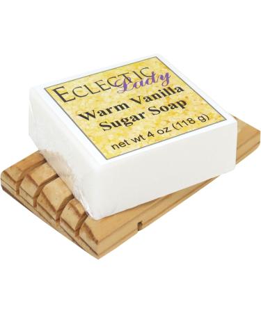Warm Vanilla Sugar Glycerin Soap - Eclectic Lady 4 oz Bar | Luxurious & Moisturizing International Shipping Available - Buy Online on GoSupps.com