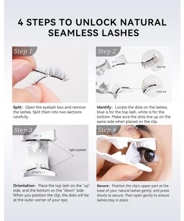 Magnetic Eyelashes Kit No.14 FROST BLACK - Reusable Glue-free Cruelty-free Waterproof Natural Lashes for Light Makeup - Buy Online on GoSupps.com
