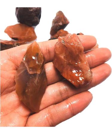 Natural Crystal Rough Natural Red Agate Stone Fish Tank Decoration Material of Agate Chalcedony Body Heathy Gemstone Specimen Collection Gift Home Decoration Natural Stones and Minerals (Color : 100g 1.5-4cm 100g - Buy Online on GoSupps.com