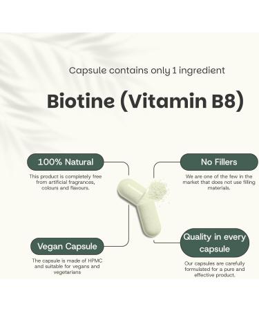 Biotin 60 Capsules 10000mcg per Capsule Cheveux Superfood Suppl ment Croissance des cheveux Sans poudre 5mg 10000 comprim s Biot ne Biotine Vitamine - Buy Online on GoSupps.com