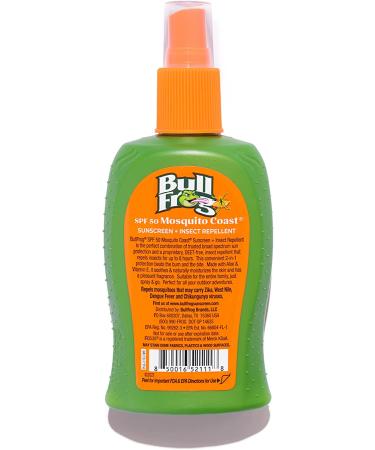 Bullfrog Mosquito Coast Bug Spray Insect Repellent + Sunscreen SPF 50 - 4.7 fl oz Pump Spray - Buy Online on GoSupps.com