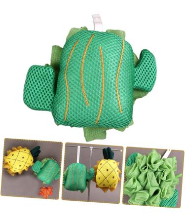 Healeved Bath Bouquet Cactus Body Scrub - Travel Loofah & Skin Cleaning Tool - Eco-Friendly Bath Ball - Green 1 Count - Buy Online on GoSupps.com