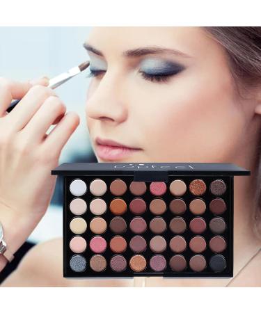 eyeshadow - 40 Colors Pearlescent Matte Eyeshadow Palette - Waterproof Natural Colors granfards palids maquillage eyeshadows Teksome - Buy Online on GoSupps.com