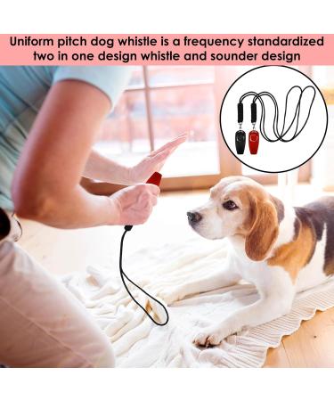 2-Piece Dog Whistle Set | R tter Clever Recall & Training Clicker | High Frequency Black/Red Dog Whistle for Effective Recall - Buy Online on GoSupps.com