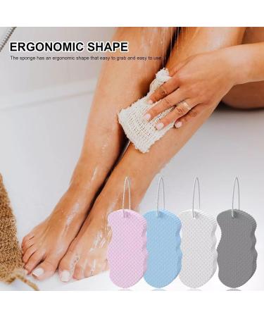 Korean Skin Scrubber Exfoliator Sponge - Beyond Draw 3D Reusable Bath Sponge (Pink & Blue) | Super Soft Exfoliating Body Sponge for Radiant Skin - Buy Online on GoSupps.com