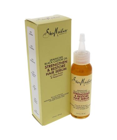 SheaMoisture Jamaican Black Castor Oil Hair Serum with Shea Butter | 2 oz Clean Scent | For Damaged Hair | Pack of 1 - Buy Online on GoSupps.com