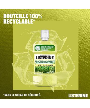 LISTERINE MOUTHWASH PROTECTION TEETH AND GUMS GREEN TEA 500ML - Buy Online on GoSupps.com