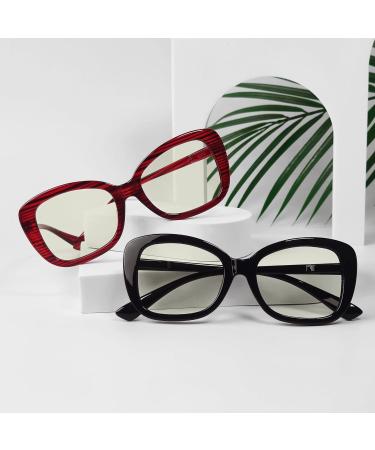 Eyekepper 4-Pack Oversized Reading Glasses +3.0 - Blue Light Blocking Computer Glasses for Women - Buy Online on GoSupps.com