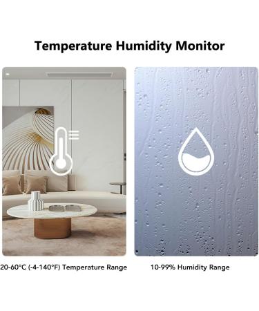 GLOMORA Digital Hygrometer & Thermometer | LCD Temperature & Humidity Monitor with Magnetic Back - Accurate Indoor & Outdoor Readings - Buy Online on GoSupps.com
