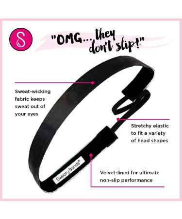 Sweaty Bands Women's Non-Slip Velvet-Lined Headband - Mermaid Hair Don't Care Gray - Buy Online on GoSupps.com