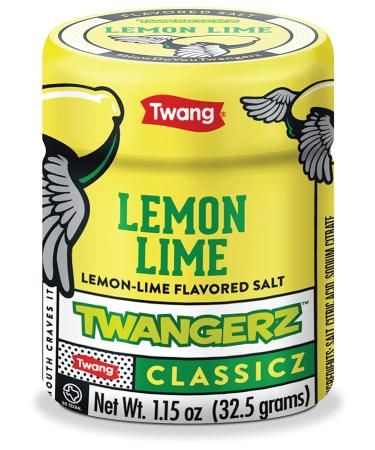 Twangerz Lemon-Lime Seasoning Salt Snack Topping 1.15oz Shaker - Pack of 20 | Tangy Lemon Lime Flavor - 20 Pack - Buy Online on GoSupps.com