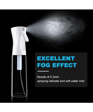 Uraqt 300ml Salon Water Spray Bottle for Hairdressers - White Transparent Hair Tool - Buy Online on GoSupps.com