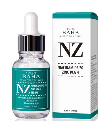 Cos De BAHA NZ Niacinamide 20 Zinc PCA 4 1 fl oz (30 ml) - Buy Online on GoSupps.com