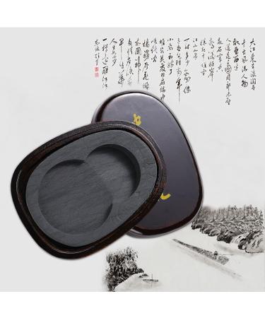 Megrez 5 Inch Duan Inkstone with Cover - Calligraphy & Painting Inkwell for Practicing - Buy Online on GoSupps.com