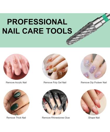 C12rtive Cone Shape Tungsten Steel Bit Nail Drill Bit for Acrylic Gel Nails Dual Nail Form Remove 3/32 Inch Nail Bit for E-File Nail Drill(Coarse) - Buy Online on GoSupps.com