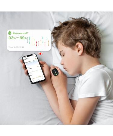 Children's Pulse Oximeter KidsO2 Ring - Portable Oxygen Saturation Meter for Ages 3-12 | Continuous Blood Oxygen & Pulse Monitoring with Free Bluetooth App - Buy Online on GoSupps.com