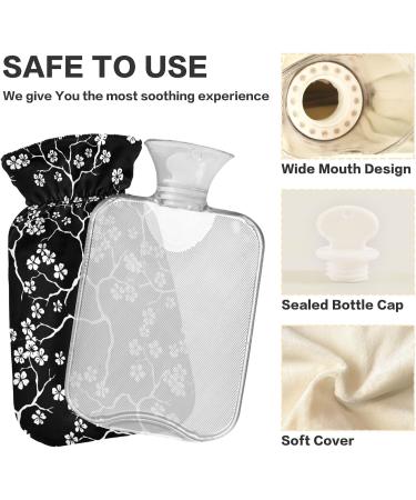 Cherry Blossom Hot Water Bottle - 2L Pain Relief & Warmth for Period Cramps Hands & Feet - Buy Online on GoSupps.com