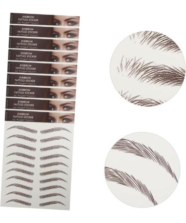 PLAFOPE 9 sheets Tattoos Hairlike Eyebrow Sticker Transfer Eyebrows Shaping Stickers Imitation Transfers - Buy Online on GoSupps.com