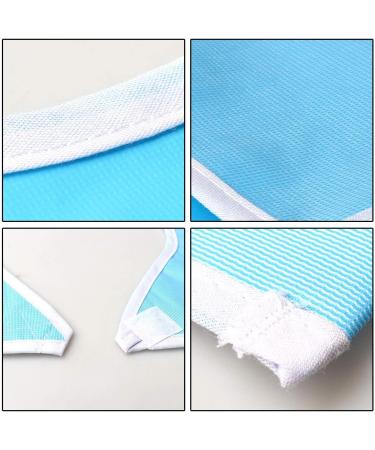 Adult Bib 65x45cm Waterproof Blue Mealtime Bib for Elderly - Washable Dining Bib Protector - Buy Online on GoSupps.com