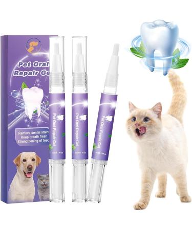 Pet Oral Repair Gel Pet Oral Restorative Gel Pet Oral Restoration Whitening Gel Pet Teeth Cleaning Pen Pet Breath Freshener Gel Care Cleaner No Brushing Pet Oral Care Absas's Work - Buy Online on GoSupps.com