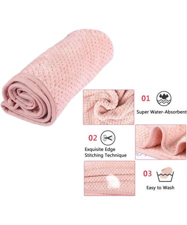 Buy IWOBI Turban Hair Drying Towel Set - 2 Microfiber Hair Turbans with Button | Perfect for Long Hair | Fast International Shipping - Buy Online on GoSupps.com