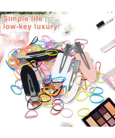 Aphrordity 6 Pcs No Bend Hair Clips for Makeup Application - Set of 2 Black, 2 White, 2 Pink - Buy Online on GoSupps.com