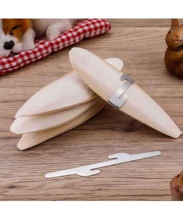 Bohoman 4-Piece Sepia Shell Parrot Chewing Toys with Metal Holders - Ideal for Birds Reptiles & Snails | 12-14cm - Buy Online on GoSupps.com
