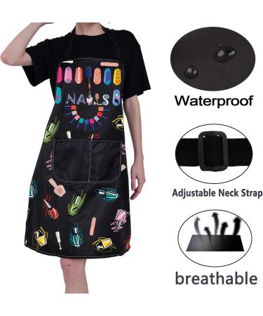 CMNIM Nail Tech Apron Nail Technician Apron for Women With Pockets Nail Tech Gift Nail Artist Gift Nail Lover Gift 231113 Nails Medium - Buy Online on GoSupps.com