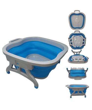 Lee Beauty Professional Large Foot Soaking Tub - Home Spa Bucket, Blue - Buy Online on GoSupps.com