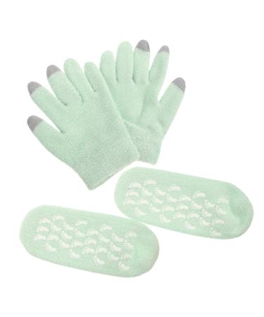 Beaupretty 1 Set Feet Moisturizer Socks Womens Gloves Moisturizing Gloves Gel Socks for Dry Cracked Feet Women Overnight Spa Gloves Hand Lotion Gloves Moisturizing Socks Spa Socks Gel Gloves