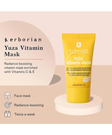 Erborian Yuza Vitamin Mask - Hydrating & Radiance Boosting Face Mask with Vitamin C & E Antioxidants 0.7 oz | International Shipping Available - Buy Online on GoSupps.com