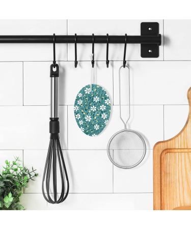 3-Pack Cleaning Kitchen Sponges Oval Small Vector Flower Kitchen Cellulose Dishwashing Wood Pulp Cotton - Buy Online on GoSupps.com