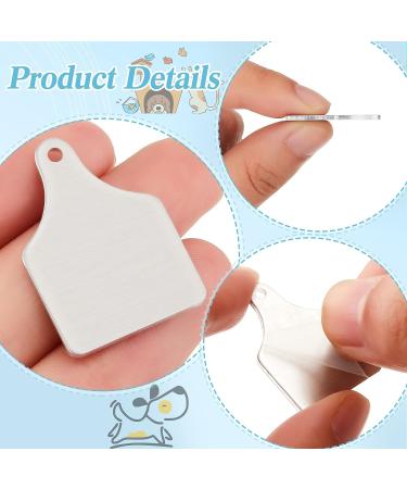Metal Cow Tags Blank - Aluminum Stamping Blanks for Women's Jewelry - 25 Pieces - Buy Online on GoSupps.com
