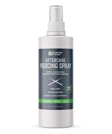 Piercing Aftercare Spray 2 Pack (8 oz) - Natural & Gentle - Made in USA - Buy Online on GoSupps.com