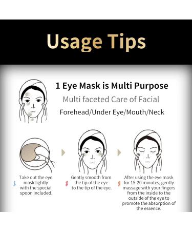 Black Pearl Eye Masks Gel - 60 Pcs for Dark Circles Eye Bags & Firm Skin | Best Eye Care Solution - Buy Online on GoSupps.com