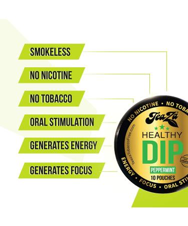 Teaza Herbal Energy Pouch Bundle - Peppermint & Spicy Cinnamon Flavor, Tobacco Replacement - 4 Pucks - Buy Online on GoSupps.com
