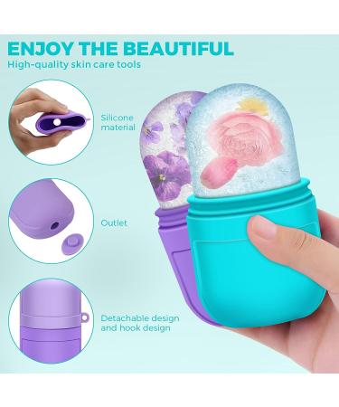 AURUZA 2PCS Ice Roller Mold for Face - Facial Ice Roller for Puffiness Relief and Skin Care - Shrink Pores and Enhance Beauty - Buy Online on GoSupps.com