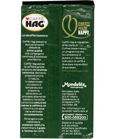 Hag - Caff Macinato D ecaffeinato Gusto Espresso Caf d caf in avec un ar me intense et le go t d'une grande personnalit 4x 250g + Italian Gourmet polpa 400g - Buy Online on GoSupps.com